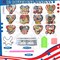 12 Pcs Patriotic Vintage Diamond Art Painting Coasters Kits with Holder DIY Ornament